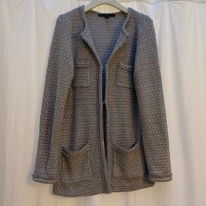 White House Black Market Cardigan Sweater/Car Coat